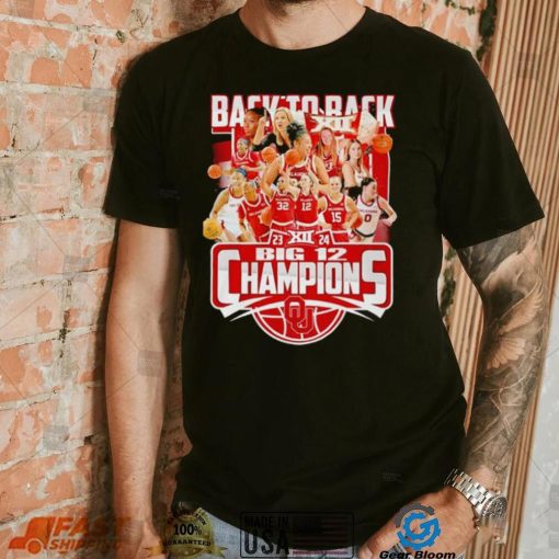 Oklahoma Sooners back to back 23 24 Big 12 Champions shirt