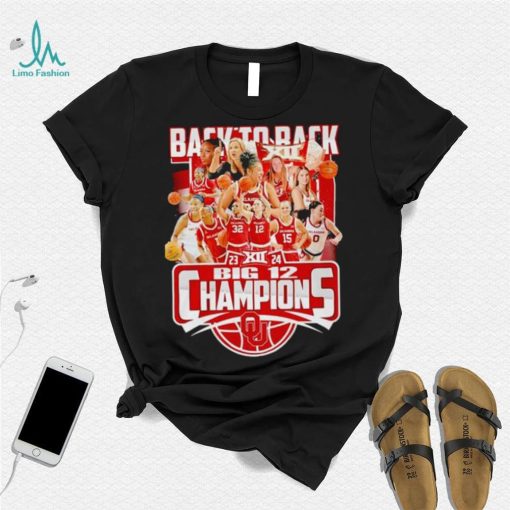 Oklahoma Sooners back to back 23 24 Big 12 Champions shirt