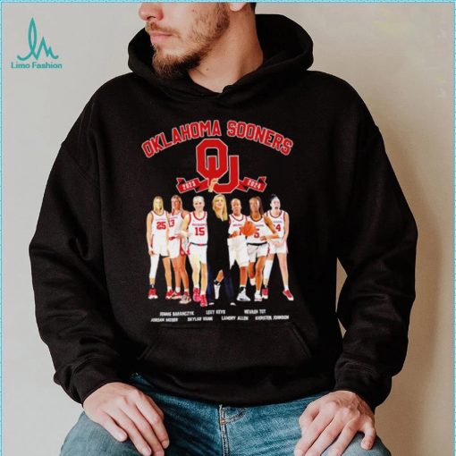 Oklahoma Sooners women’s basketball 2023 2024 famous player names shirt