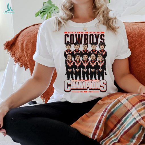 Oklahoma State Cowboys NCAA wrestling regular season champions 2023  2024 team caricature shirt