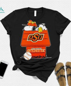 Oklahoma State Cowboys Snoopy And Woodstock The Peanuts Baseball shirt
