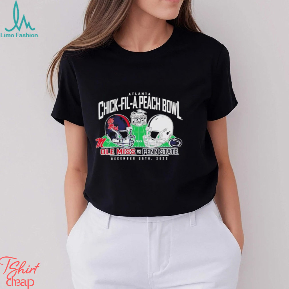 Ole Miss Rebels vs. Penn State Nittany Lions 2023 Peach Bowl Matchup shirt Ole Miss Rebels vs. Penn State Nittany Lions 2023 Peach Bowl Matchup shirt