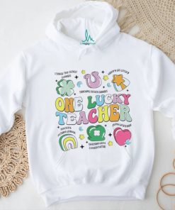 One Lucky Teacher Retro Teacher St PatrickS Day Teaching Shirt