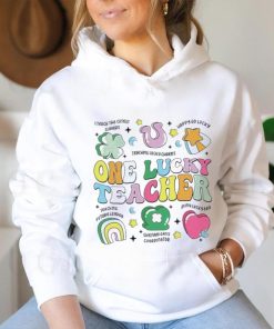 One Lucky Teacher Retro Teacher St PatrickS Day Teaching Shirt