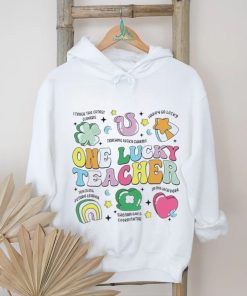 One Lucky Teacher Retro Teacher St PatrickS Day Teaching Shirt