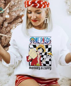 One Piece Monkey D. Luffy straw hat pirate character logo shirt