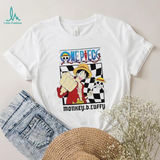 One Piece Monkey D. Luffy straw hat pirate character logo shirt