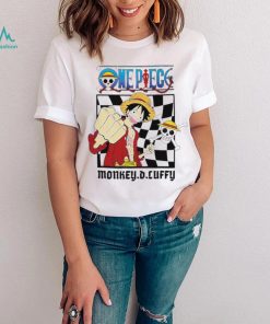 One Piece Monkey D. Luffy straw hat pirate character logo shirt