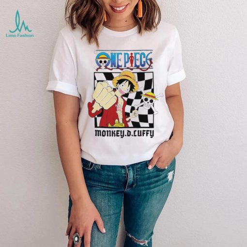 One Piece Monkey D. Luffy straw hat pirate character logo shirt