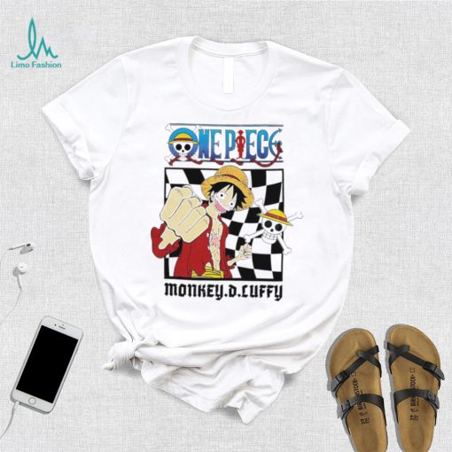 One Piece Monkey D. Luffy straw hat pirate character logo shirt