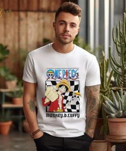 One Piece Monkey D. Luffy straw hat pirate character logo shirt