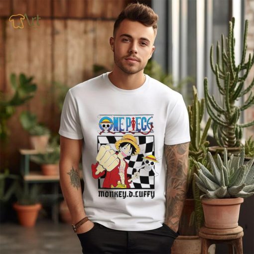 One Piece Monkey D. Luffy straw hat pirate character logo shirt