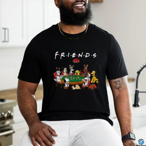 Original Cartoon Dogs Playing Poker With Friend Shirt