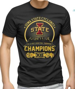 Original Iowa State Cyclones Big 12 Men Basketball Tournament Champions 2024 Shirt