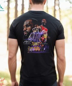 Original Lebron James 40k Points Signature t shirt