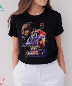 Original Lebron James 40k Points Signature t shirt