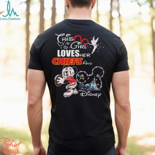 Original Mickey Mouse This Girl Loves Her Kansas City Chiefs And Disney T shirt