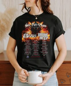 Original Saxon & Uriah Heep 2024 Us Co Headline Tour Shirt