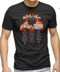 Original Saxon & Uriah Heep 2024 Us Co Headline Tour Shirt