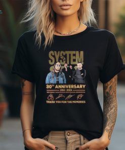 Original System Of A Down 30th Anniversary 30th Anniversary 1994 2024 Thank You For The Memories Signatures t shirt