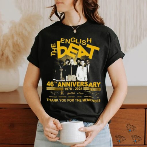 Original The Beat 46th Anniversary 1978 2024 Thank You For The Memories Signatures T shirt