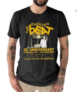 Original The Beat 46th Anniversary 1978 2024 Thank You For The Memories Signatures T shirt