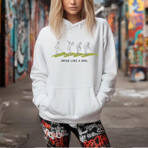 Original ground Under Repair drive it like a girl golf shirt