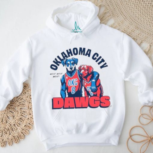 Original oklahoma City Dawgs Woof Woof Woof Basketball Shirt