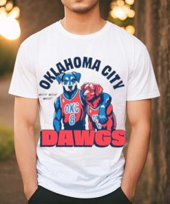 Original oklahoma City Dawgs Woof Woof Woof Basketball Shirt