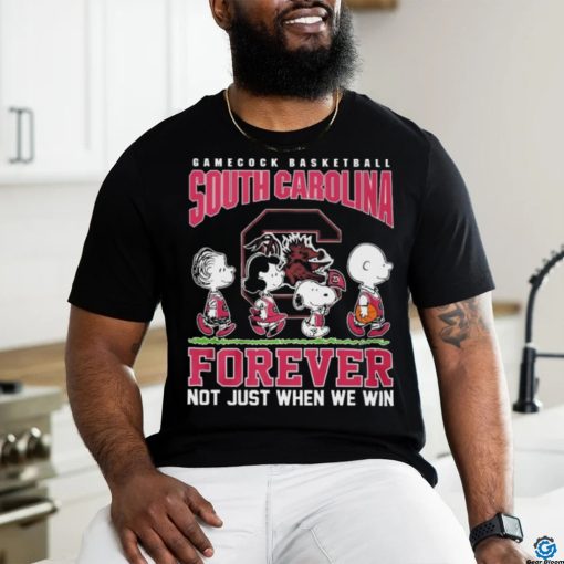 Peanuts Character South Carolina Gamecocks Forever Not Just When We Win Shirt
