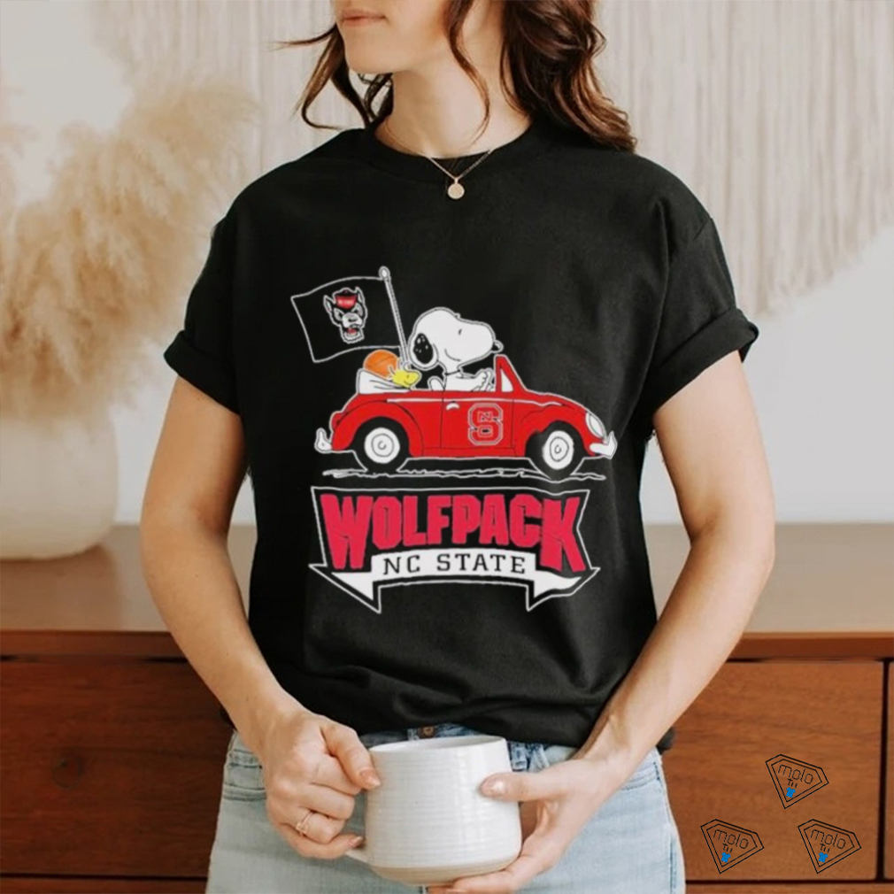 Peanuts Snoopy And Woodstock On Car Nc State Wolfpack Basketball Sweet 16 Shirt Peanuts Snoopy And Woodstock On Car Nc State Wolfpack Basketball Sweet 16 Shirt