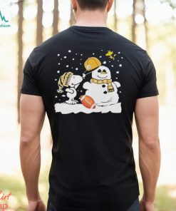 Peanuts snoopy and Woodstock snowman Pittsburgh steelers shirt