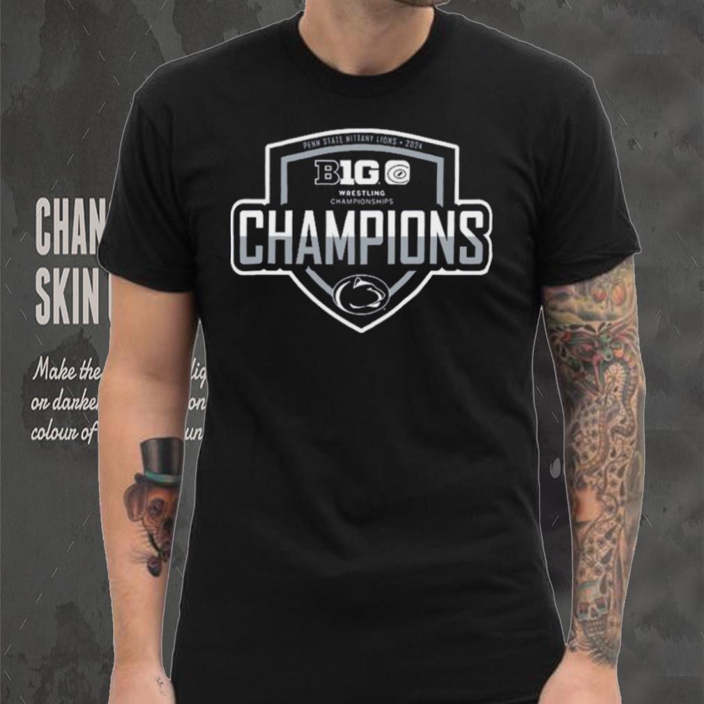 Penn State Nittany Lions 2024 Big Ten Wrestling Tournament Champions Locker Room T Shirt Penn State Nittany Lions 2024 Big Ten Wrestling Tournament Champions Locker Room T Shirt