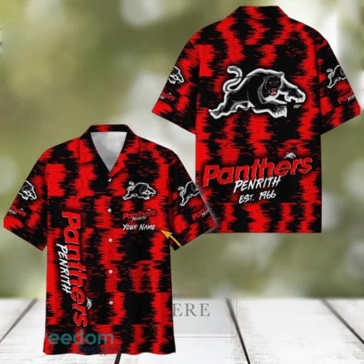 Penrith Panthers NRL Hawaiian Shirt Trending Design Custom Name