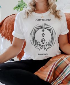 Pewdiepie Shop New Edition – Fully Stacked Diamonds White Merch T Shirt