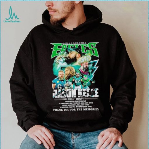 Philadelphia Eagles Jason Kelce 2011 2024 thank you for the memories shirt