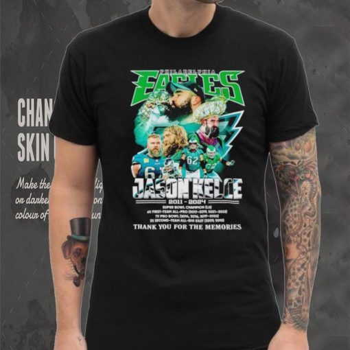 Philadelphia Eagles Jason Kelce 2011 2024 thank you for the memories shirt