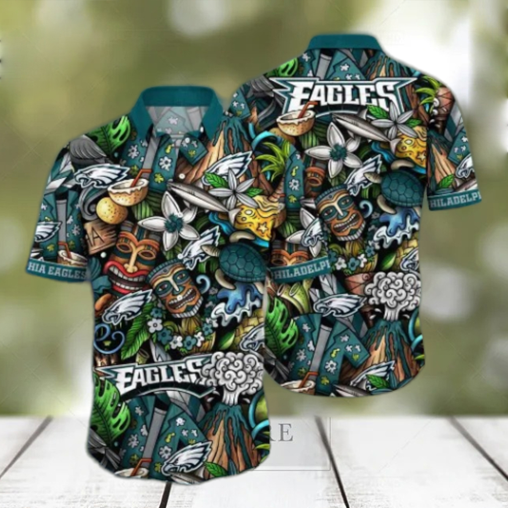 Philadelphia Eagles NFL Flower Hawaii Shirt And Tshirt For Fans Philadelphia Eagles NFL Flower Hawaii Shirt And Tshirt For Fans