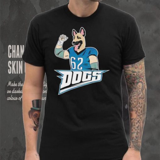 Philadelphia Eagles football Jason Kelce Dogs player cartoon shirt