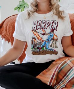 Philadelphia Phillies Bryce Harper fire baseball shirt