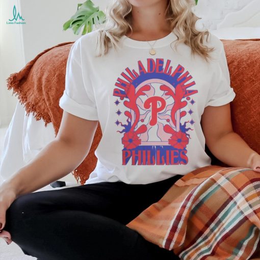 Philadelphia Phillies New Era White Ringer T Shirt
