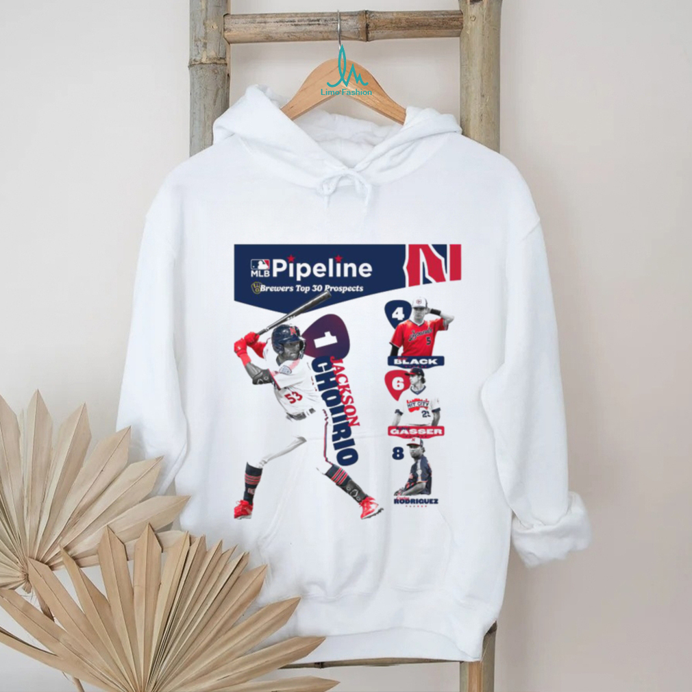 Pipeline Brewers Top 30 Prospects Jackson Chourio Tyler Black Robert Gasser Carlos Rodriguez T shirt Pipeline Brewers Top 30 Prospects Jackson Chourio Tyler Black Robert Gasser Carlos Rodriguez T shirt