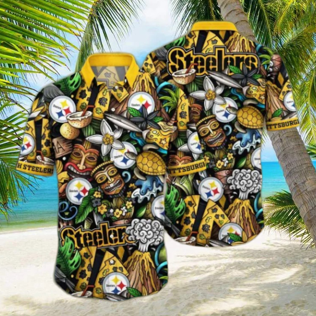 Pittsburgh Flower Hawaii Shirt And Tshirt For Fans Pittsburgh Flower Hawaii Shirt And Tshirt For Fans