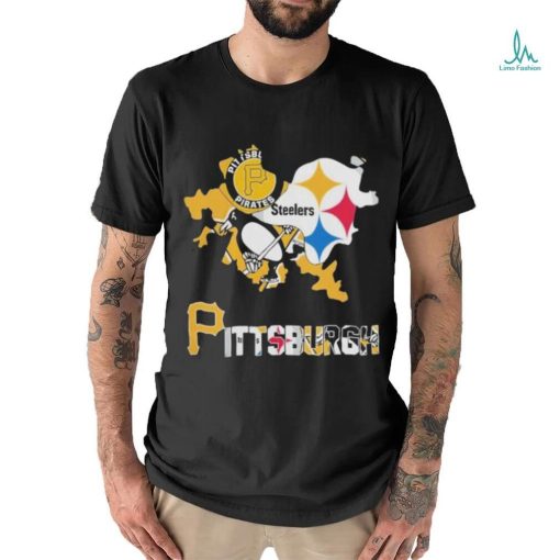Pittsburgh Map Sports Logo 2024 Shirt