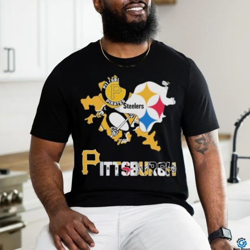 Pittsburgh Map Sports Logo 2024 Shirt