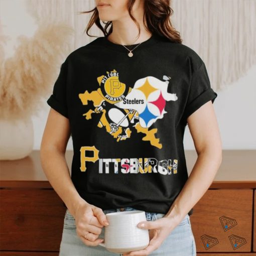 Pittsburgh Map Sports Logo 2024 Shirt
