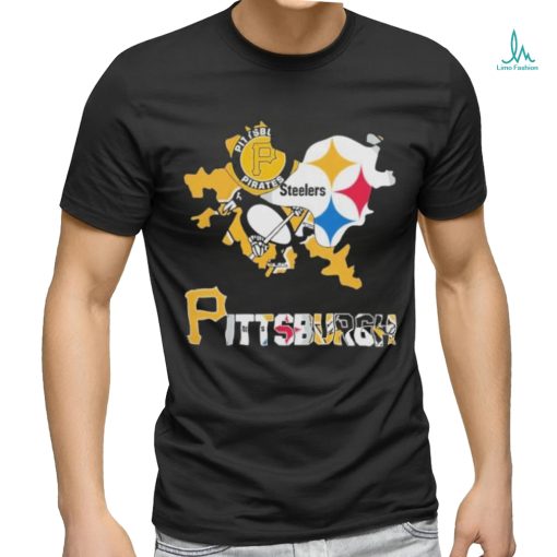 Pittsburgh Map Sports Logo 2024 Shirt