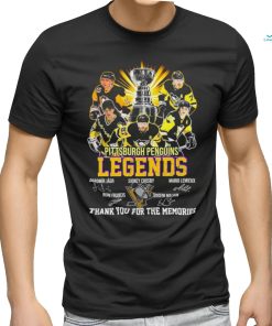Pittsburgh Penguins Legends Players Thank You For The Memories Signatures Shirt