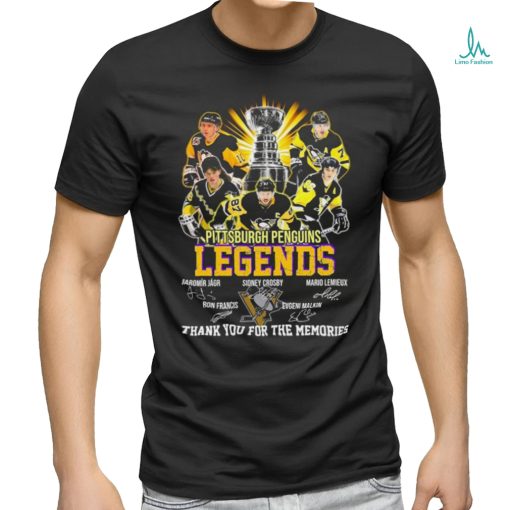 Pittsburgh Penguins Legends Players Thank You For The Memories Signatures Shirt