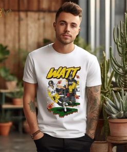 Pittsburgh Steelers TJ Watt fire football shirt